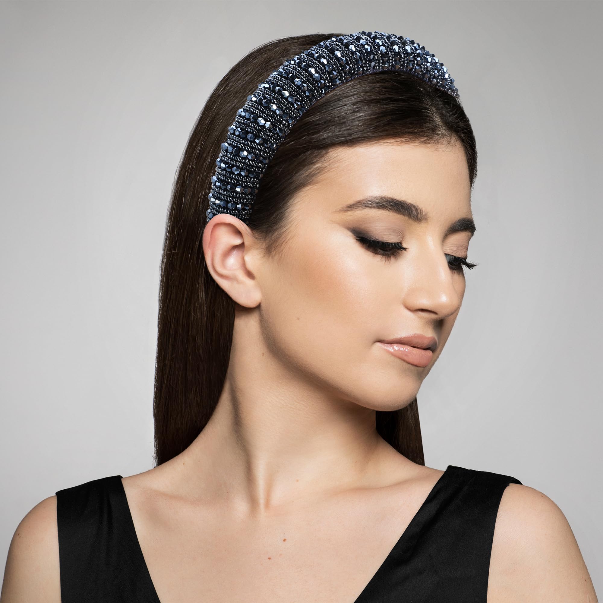Amazon.com : VOCOSTE Crystal Headband, Rhinestone Hairband for
